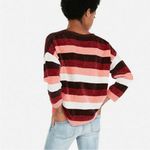 EXPRESS vneck multi-striped sweater Photo 2