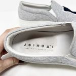 [Joshua Sanders] Gray Navy NY Felt Embroidered Slip On Platform Sneakers Size 10 Photo 10