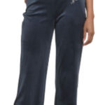 Juicy Couture Classic Pants With Hallow Hotfix At Front Regal Blue Photo 0