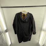 Tommy Hilfiger Black Hooded Utility Jacket Women's 1X Plaid Lined Cargo Coat Photo 4