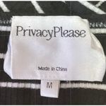 Privacy Please Revolve x  Black Striped Off the Shoulder Long Sleeve Crop Top M Photo 2