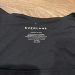 Everlane  Long-Sleeve Supima® Square-Neck Bodysuit Black Minimalist Staple – Med Photo 2