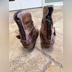 Corral Indie Spirit cognac brown leather mixed strap ankle boot Photo 2