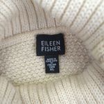 Eileen Fisher  Cream Merino Wool Knit Turtleneck Sweater Womens XL Extra‎ Large Photo 6