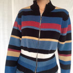 Striped knit zip up Size XL Photo 0