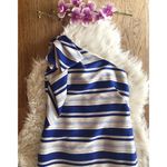 Banana Republic NWT  Striped One Shoulder Dress Photo 3
