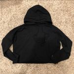 Alo Yoga  Black Cropped Hoodie Top Small Photo 1