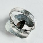 SUNSET Sodalite Genuine Stone 925 Sterling Silver Ring Blue Photo 4