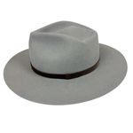Yellow 108 Dylan Fedora Gray Wool Wide Brim Hat Size Medium Photo 10