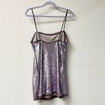 Free People  Time To Shine Sequins Mini Slip Dress Lavender Women's Size S / P Photo 2