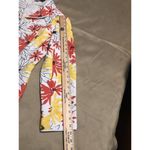 Requirements  Women’s White Quilted Floral Print Full Zip Jacket Blazer Size 14 Photo 11