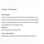 Naked Wardrobe Out of Office Bikini Top Blue Smoke EUC Backless Microbikini Photo 3