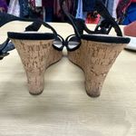 Charles by Charles David Women's Cork Wedge Black Platform Sandals Size … Photo 3