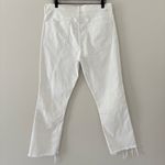 Mother The Insider Crop Step Fray Ankle Jean in Cream Puffs Size 33 Photo 4
