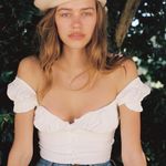 With Jean With Jéan Louie Top in White | Size S Photo 1