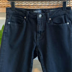 Banana Republic Mid-Rise Black Factory Distressed Skinny Jeans, 27L Photo 0