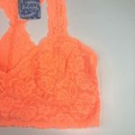 Free People NEW  Intimately Galloon Lace Racerback Bralette Orange XS Photo 2