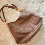 Source Unknown Women’s Faux Leather Shoulder Bag with Gold Chain – Brown Hobo Tote, Unbranded Photo 0