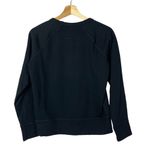James Perse Black Crewneck Classic Sweatshirt 1 / S Photo 2