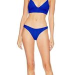 l*space L  Winnie Longline Bikini Top Ribbed Royal Blue Size Medium NEW with tags! Photo 2