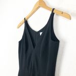 Dress the Population  Iris Slit Crepe Black Gown Maxi Dress Photo 6