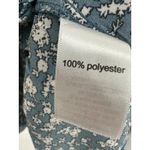 Maurice's Top Women XXL Blue Microfloral Boho Ruffle Babydoll Feminine Peasant Photo 6