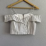 Alice + Olivia  Haydee Striped Crop Top Size‎ Small EUC Photo 2