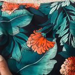 Boutique  + Green High Waisted Floral Tropical Bikini Bottom Women SZ 3X Photo 6