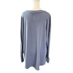 Sonoma Goods For Life Sweater Plus Size 1X Blue Women’s Pullover Waffle Knit NWT Photo 2
