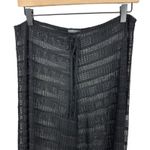 Jordan Taylor Knit Mesh Wide Leg Swimsuit Coverup Black Pants Size XL Photo 3