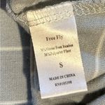FREE FLY Womens Bamboo Dockside Sagebrush/White Stripe Tee Shirt Dress ~ Small Gray Photo 7