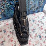 Coach Vintage Sateen Monogram and Leather/Silver Chain Shoulder/Crossbody Bag Photo 3
