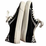 Madewell  Sidewalk Low Top Sneakers Black Suede Dot Calf Hair Size 6 Photo 6