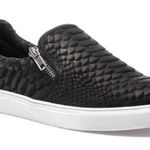 J/Slides Black Snake Zipster Leather Sneaker Size 9 Photo 0