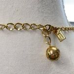 Kate Spade  Pink Enamel Flower Necklace Gold Tone Jewelry Photo 2