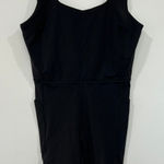 Calia by Carrie Calia Womens Inspire Short Bodysuit Medium NWT $108 Black Athletic Sleeveless Photo 0