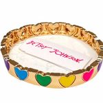 Betsey Johnson  Hearts Bracelet, Gold Tone Photo 1