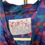 Anthropologie  Trovato 100% silk Jewel Tone midi Party dress Festive Holiday Photo 9