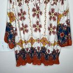 Anthropologie Fig and Flower floral smocked tunic blouse size 2X Photo 3