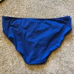 Nautica NEW NWT  Dark Blue Turquoise White Belted Belt Swimwear Bikini BOTTOM 16 Photo 7