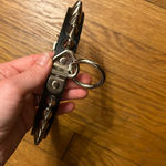 Spike Leather Collar Choker Black Photo 2