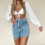 Lane 201 white crop top Photo 1