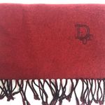 Christian Dior Vintage Dior Cashmere Wool Scarf with Fringe RED Photo 1