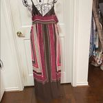 🥳🥳BOGOHO 🥳🥳🥳Elegant Pink and Brown Maxi Dress Size XL Photo 5