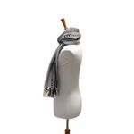 Design Imports Tribal Scarf Cream/Black One Size Black Photo 8