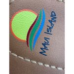 Maui Island  Slide on White Brown Sandals Size 9 Women's Casual Flat Photo 6