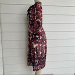 Topshop Embroidered Midi Dress Size 6 Boho Bishop Sleeves Wedding Novelty Fall Photo 3
