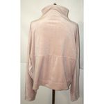prAna NWT Womens Yoga L Casual Top New Phoenix Pullover Velour Dovetail Pink Tan Photo 2