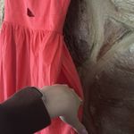 Commense Cotton Sleeveless Pockets Cutout Long Dress size M Red Size M Photo 6