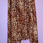Ashley Stewart NEW Size 22/24 Maxi Dress Leopard Print Long Sleeve Lace Up Photo 8
